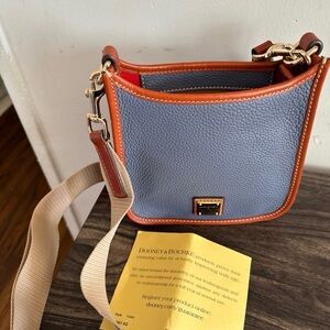 Dooney & Bourke Gray and Tan Crossbody Bag